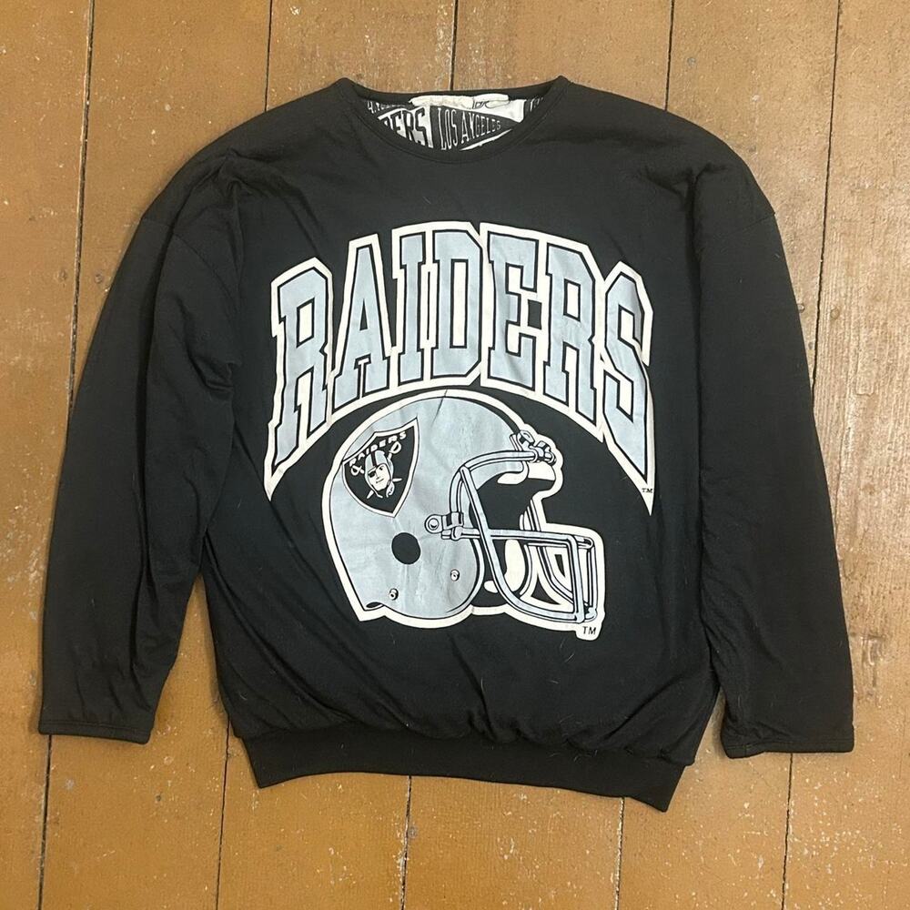 VINTAGE 80s/90s Los Angeles Raiders Reversible Crew Sweatshirt